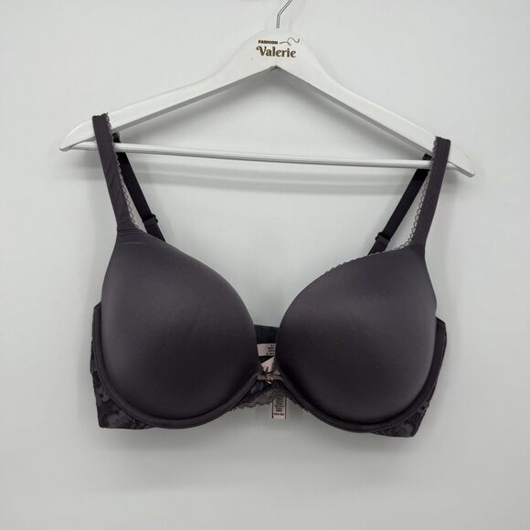 Victoria's Secret Gray Soft Pushup Bra Classic Size 38DD - Picture 1 of 10